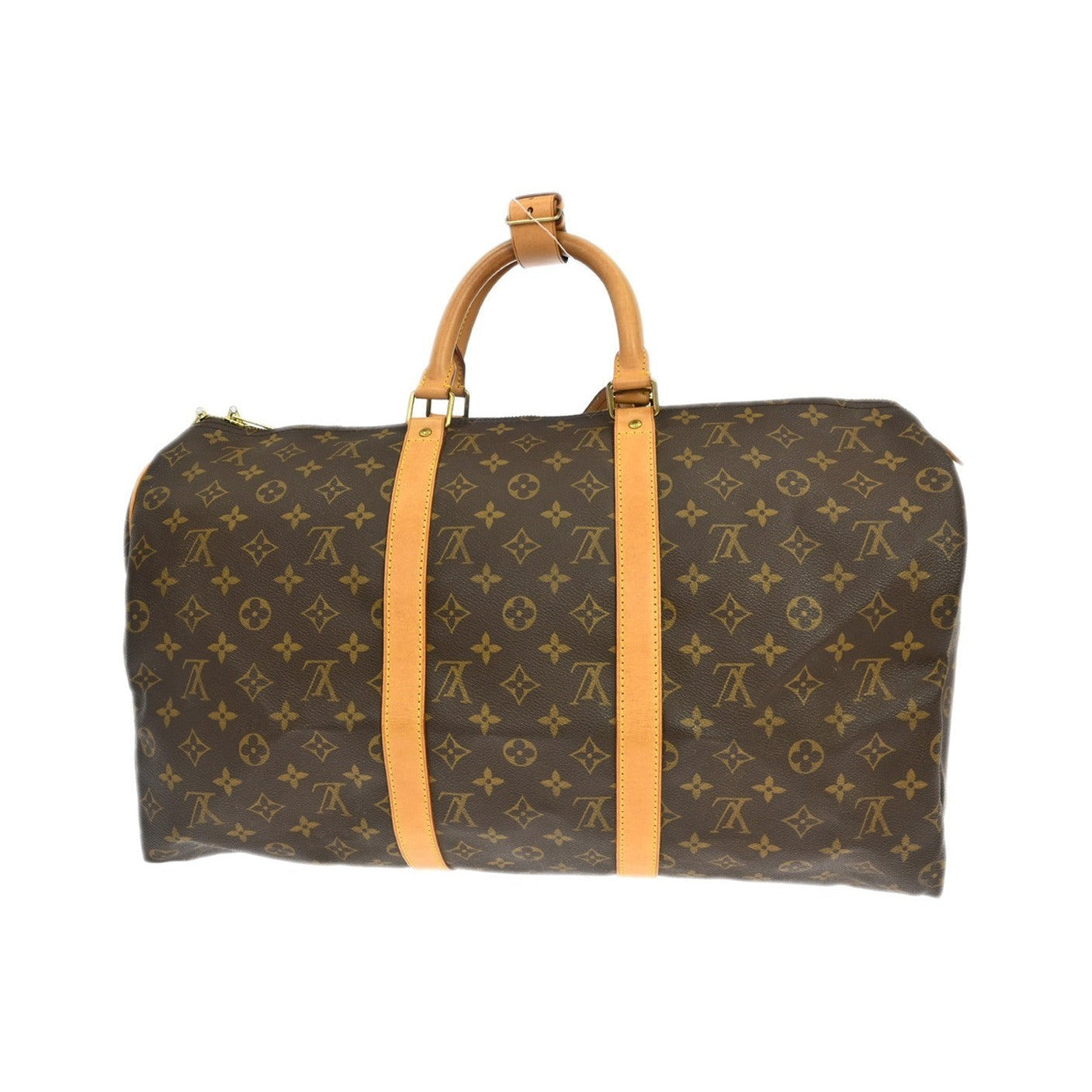 Louis Vuitton Keepall Monogram, Brown, Canvas, Travel Bag