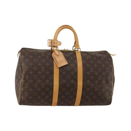Louis Vuitton Keepall Monogram Canvas, Brown, Canvas, Travel Bag