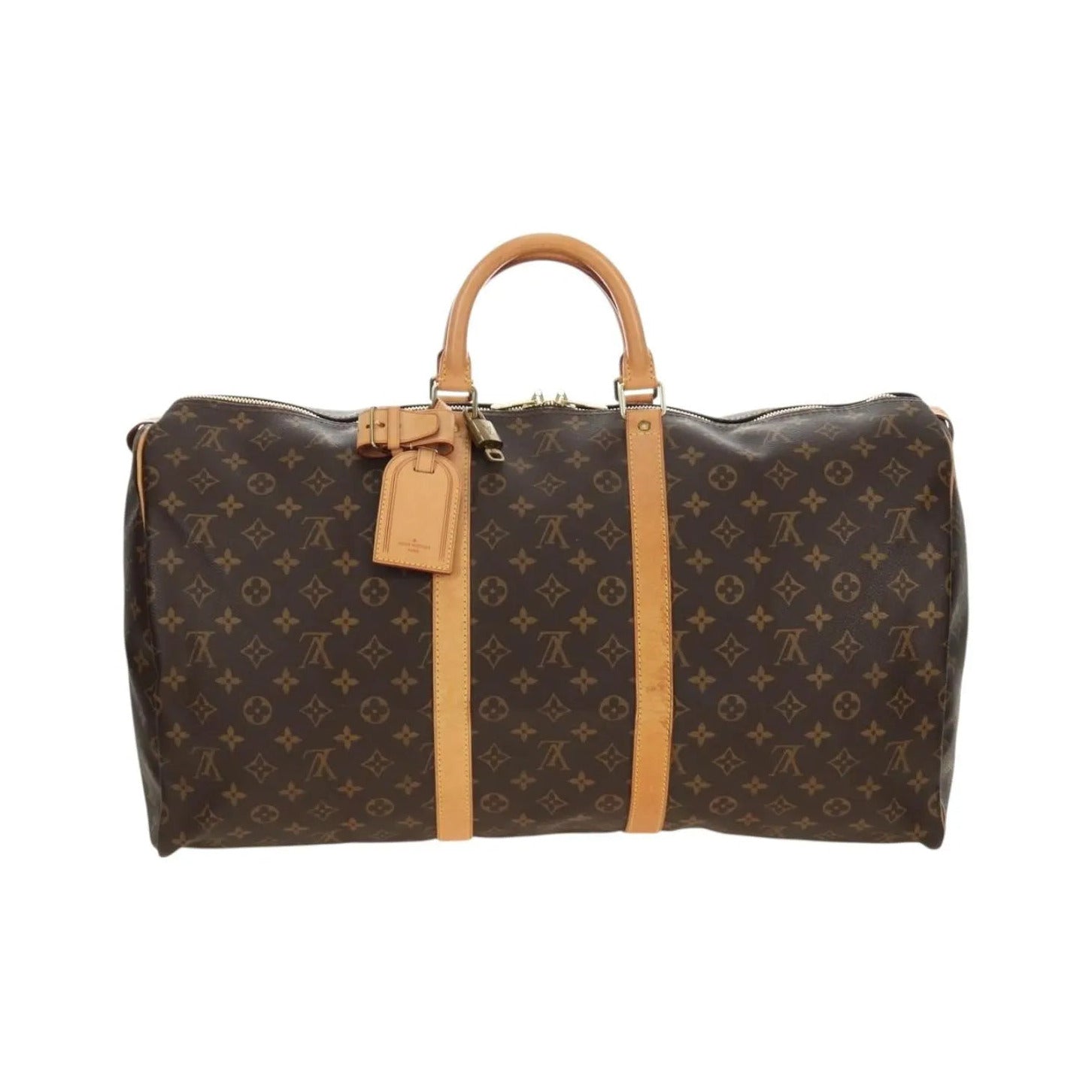 Louis Vuitton Keepall Monogram Canvas, Brown, Canvas, Travel Bag