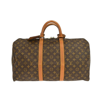 Louis Vuitton Keepall Monogram Canvas, Brown, Canvas, Travel Bag