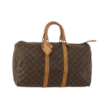 Louis Vuitton Keepall Monogram Canvas, Brown, Canvas, Travel Bag