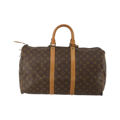 Louis Vuitton Keepall Monogram Canvas, Brown, Canvas, Travel Bag