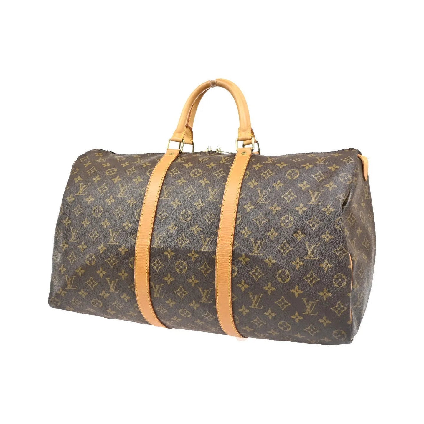 Louis Vuitton Keepall Monogram Canvas, Brown, Canvas, Travel Bag
