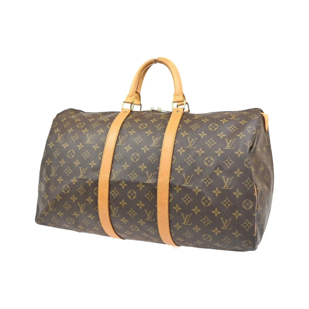 Louis Vuitton Keepall Monogram Canvas, Brown, Canvas, Travel Bag