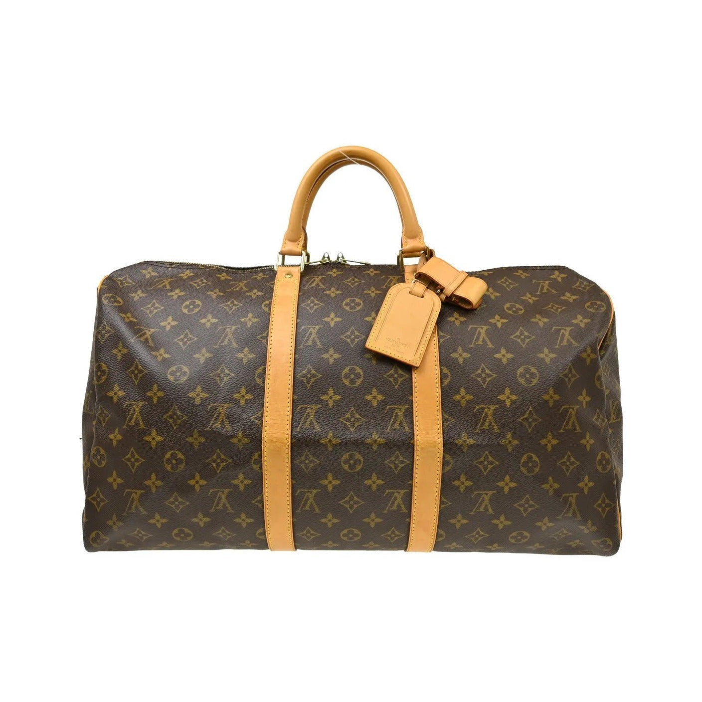 Louis Vuitton Keepall Monogram Canvas, Brown, Canvas, Travel Bag