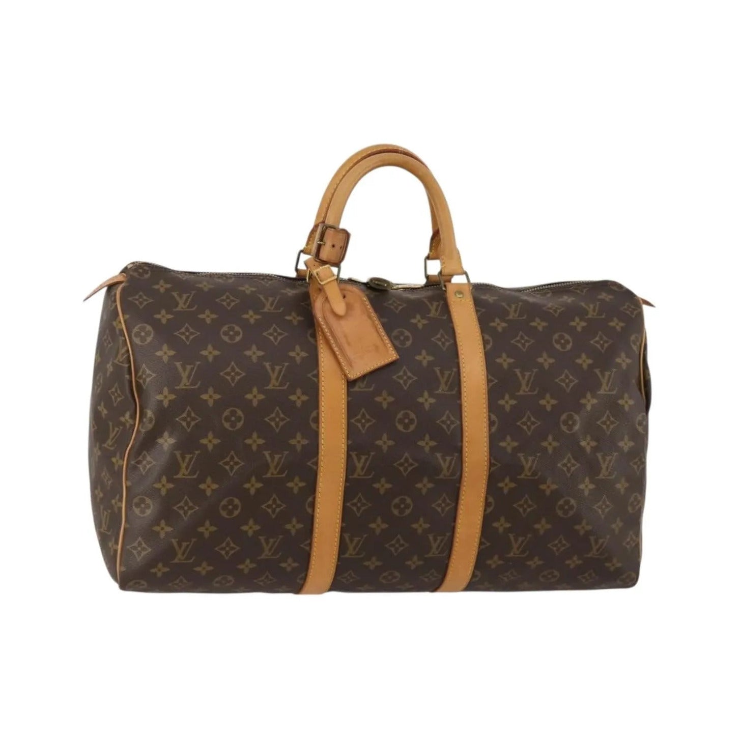 Louis Vuitton Keepall Monogram Canvas, Brown, Canvas, Travel Bag