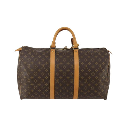 Louis Vuitton Keepall Monogram Canvas, Brown, Canvas, Travel Bag