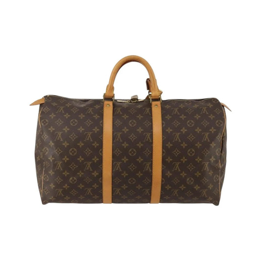 Louis Vuitton Keepall Monogram Canvas, Brown, Canvas, Travel Bag