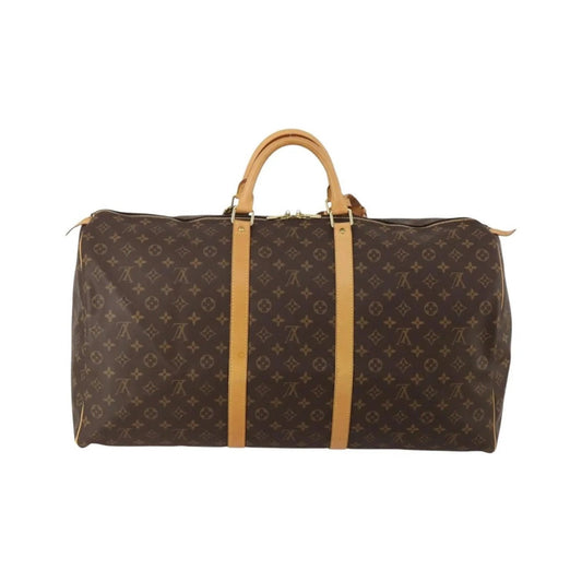 Louis Vuitton Keepall Monogram Canvas, Brown, Canvas, Travel Bag