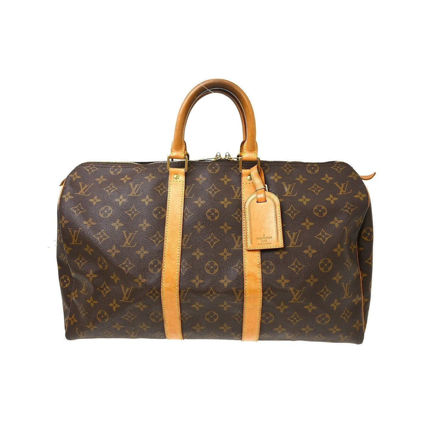 Louis Vuitton Keepall Monogram Canvas, Brown, Canvas, Travel Bag