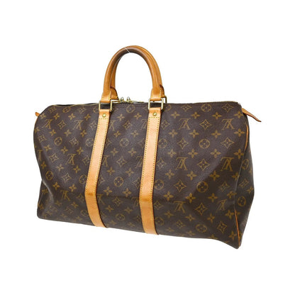 Louis Vuitton Keepall Monogram Canvas, Brown, Canvas, Travel Bag