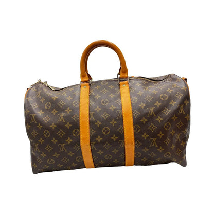 Louis Vuitton Keepall Monogram Canvas, Brown, Canvas, Travel Bag