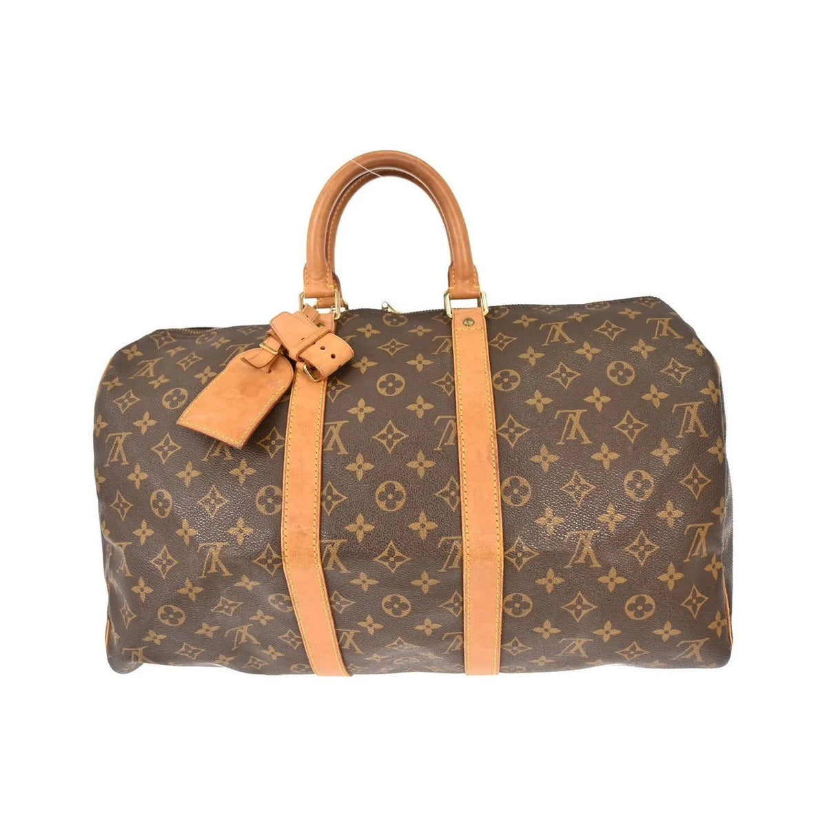 Louis Vuitton Keepall Monogram Canvas, Brown, Canvas, Travel Bag