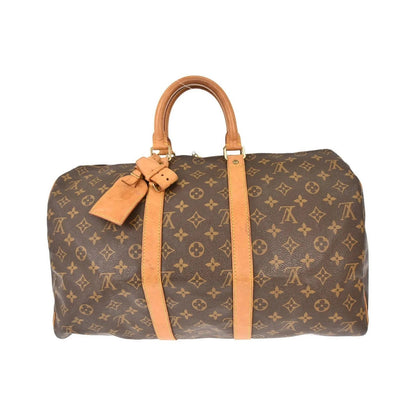 Louis Vuitton Keepall Monogram Canvas, Brown, Canvas, Travel Bag