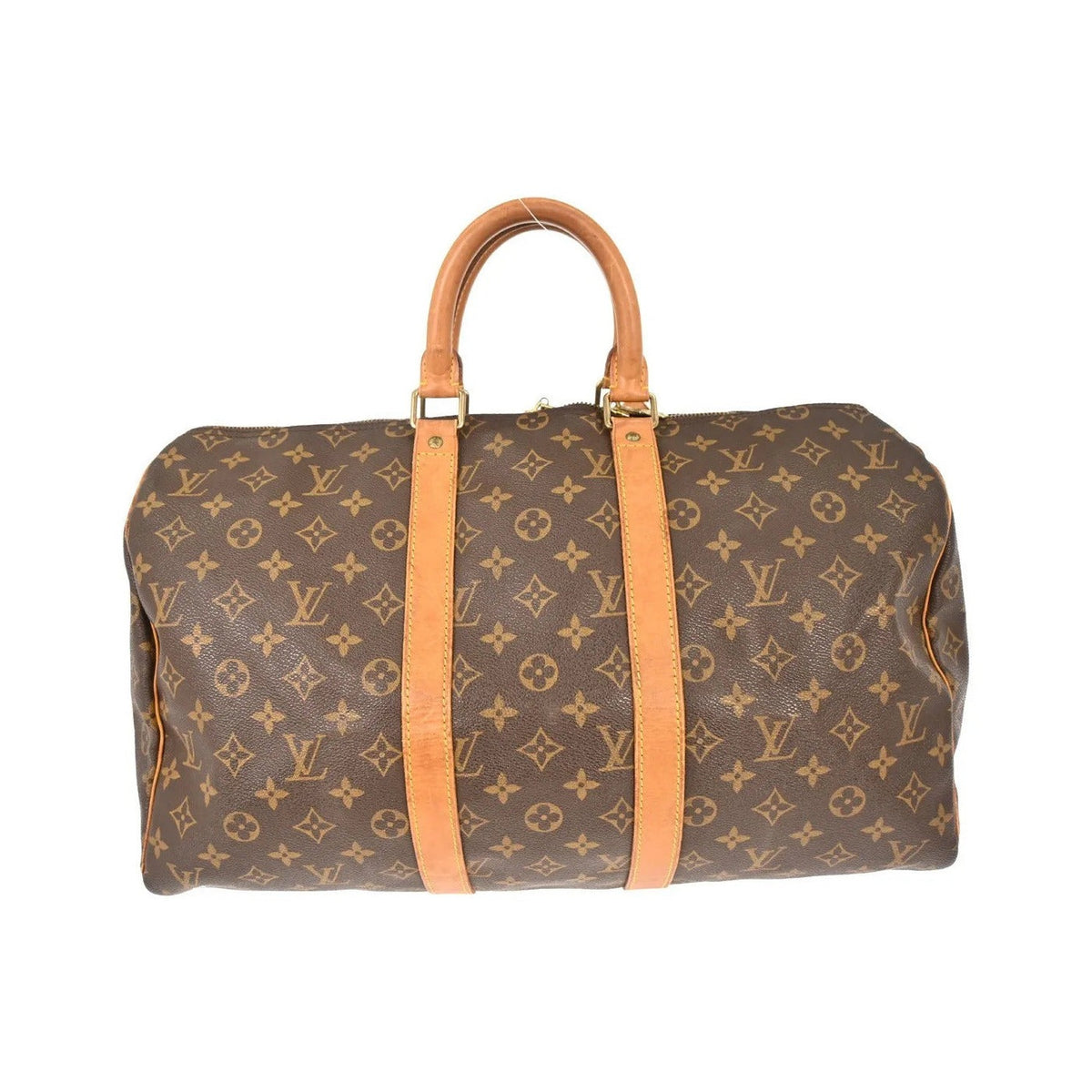 Louis Vuitton Keepall Monogram Canvas, Brown, Canvas, Travel Bag