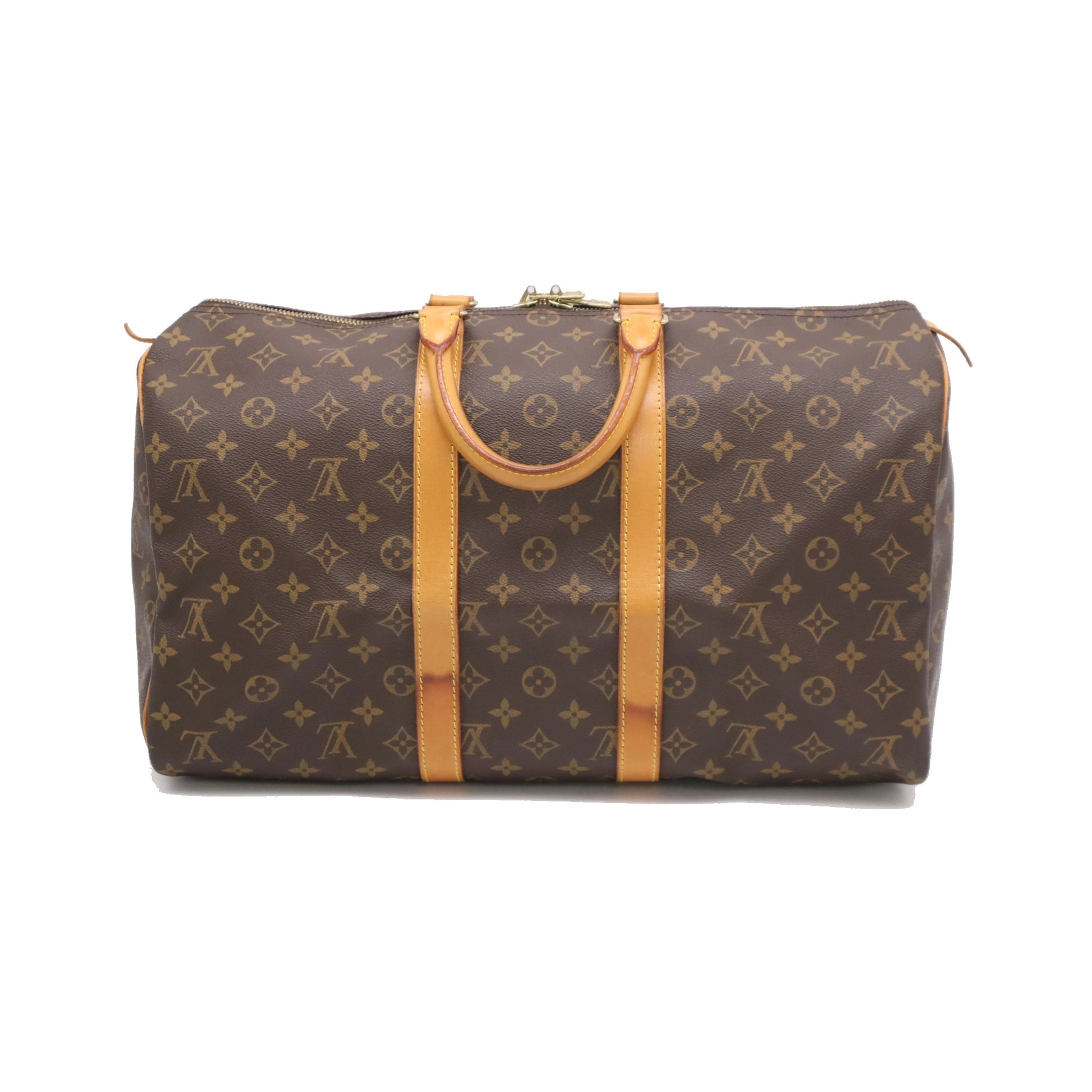 Louis Vuitton Keepall Monogram Canvas, Brown, Canvas, Travel Bag