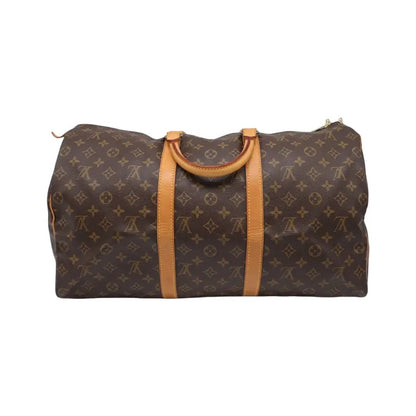 Louis Vuitton Keepall Monogram Canvas, Brown, Canvas, Travel Bag