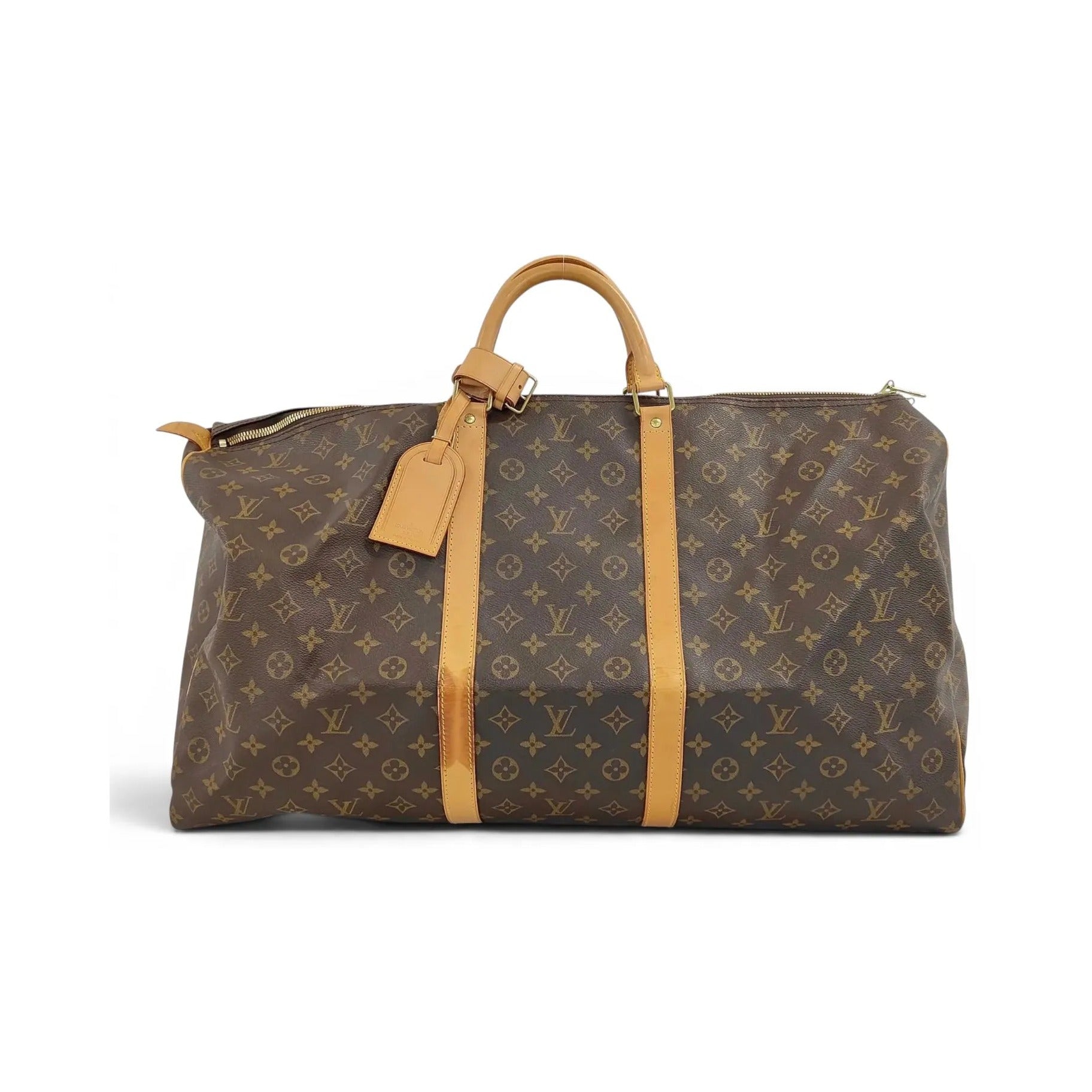 Louis Vuitton Keepall Monogram Canvas, Brown, Canvas, Travel Bag