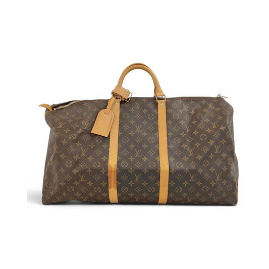 Louis Vuitton Keepall Monogram Canvas, Brown, Canvas, Travel Bag
