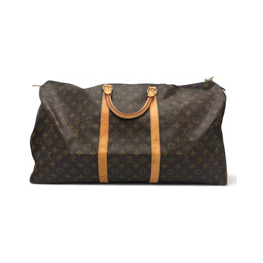 Louis Vuitton Keepall Monogram Canvas, Brown, Canvas, Travel Bag