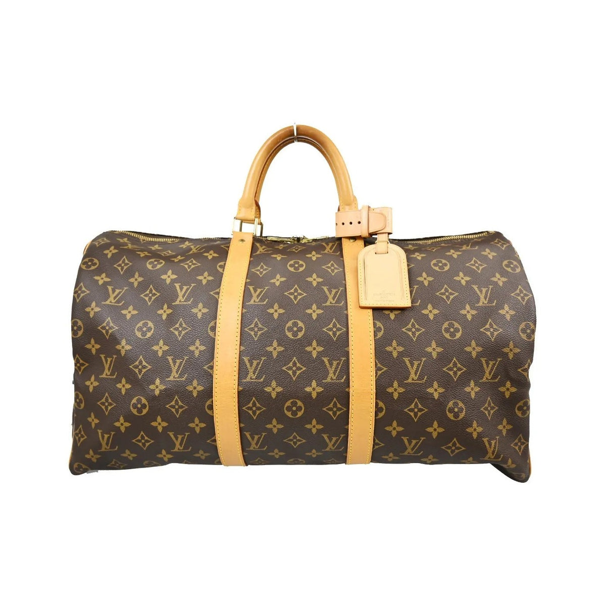 Louis Vuitton Keepall Monogram Canvas, Brown, Canvas, Travel Bag