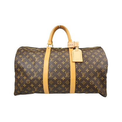 Louis Vuitton Keepall Monogram Canvas, Brown, Canvas, Travel Bag