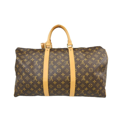 Louis Vuitton Keepall Monogram Canvas, Brown, Canvas, Travel Bag