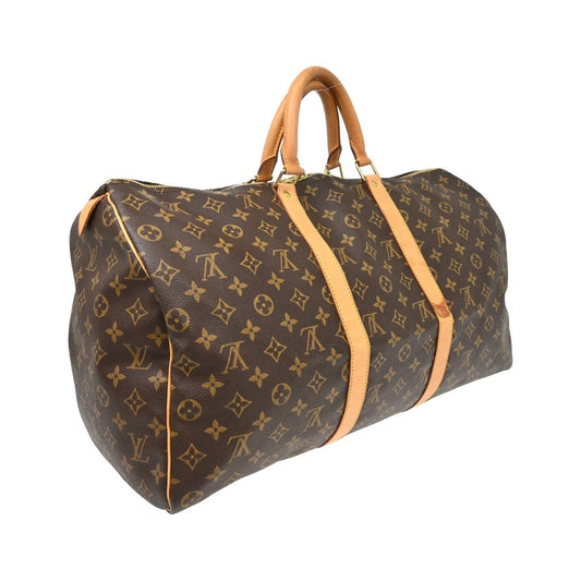 Louis Vuitton Keepall Monogram Canvas, Brown, Canvas, Travel Bag