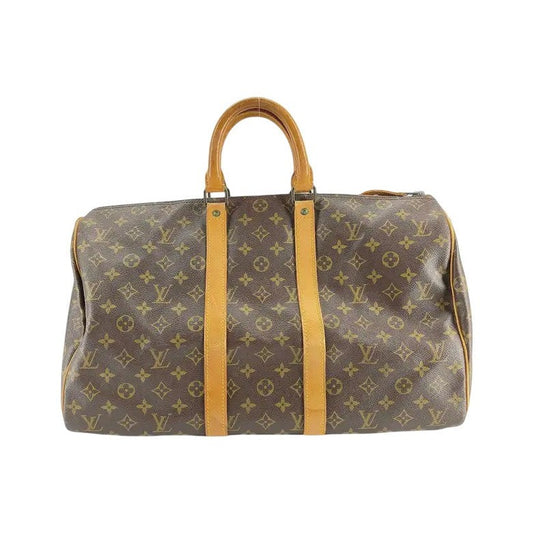Louis Vuitton Keepall Monogram Canvas, Brown, Canvas, Travel Bag