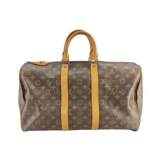Louis Vuitton Keepall Monogram Canvas, Brown, Canvas, Travel Bag