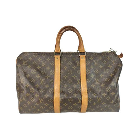 Louis Vuitton Keepall Monogram Canvas, Brown, Canvas, Travel Bag