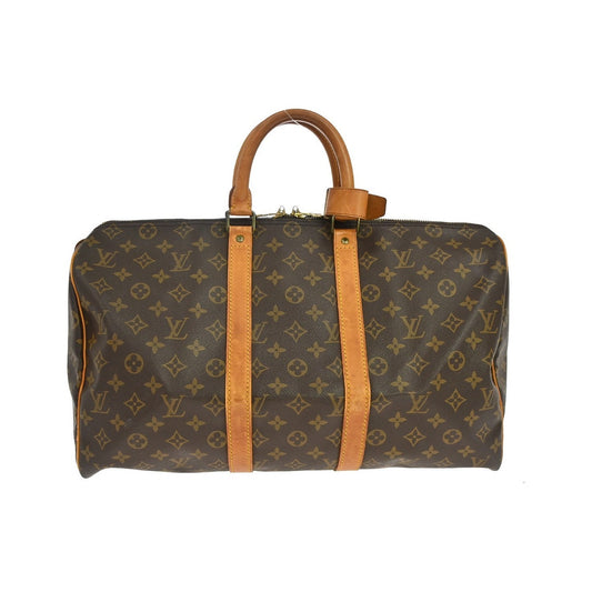 Louis Vuitton Keepall Monogram Canvas, Brown, Canvas, Travel Bag