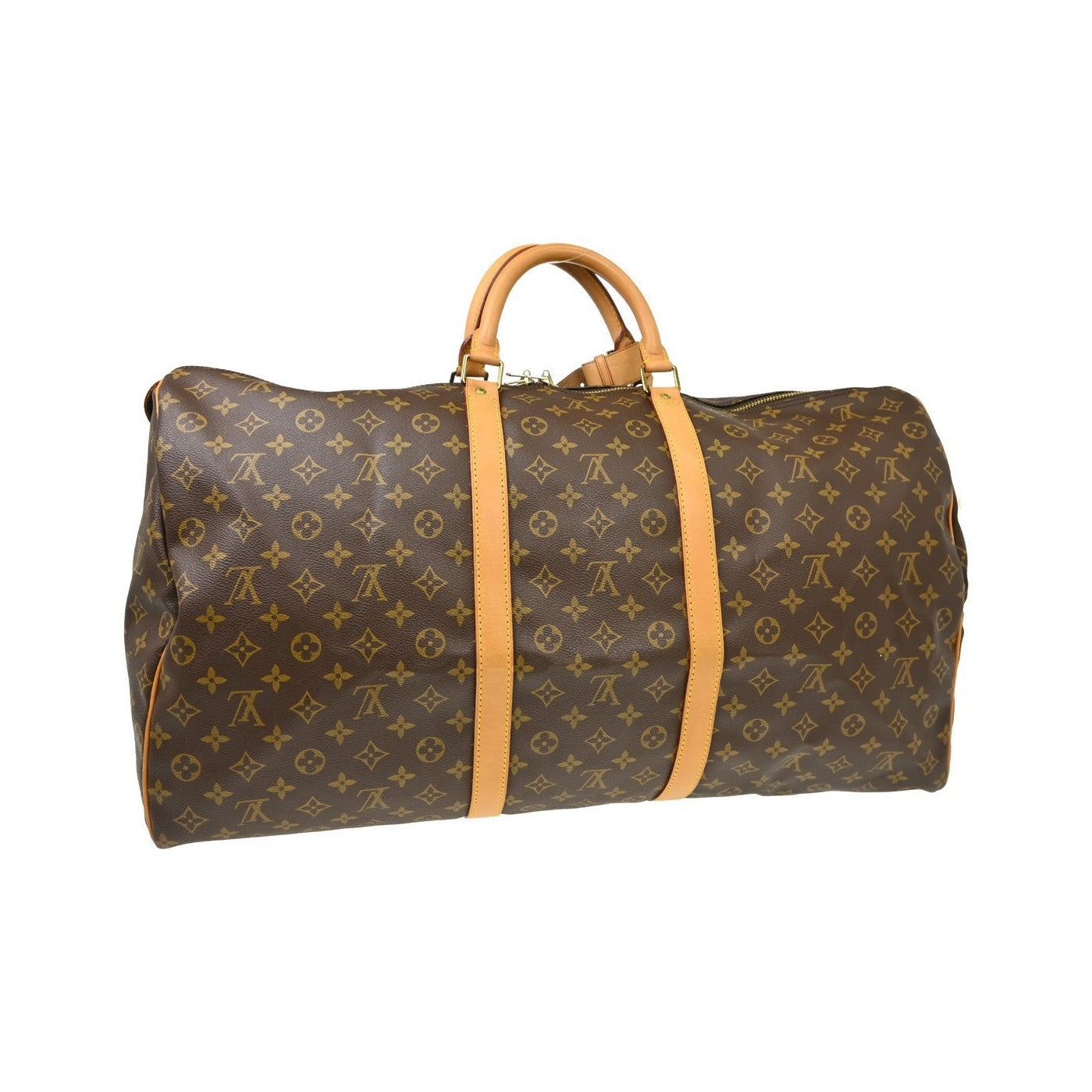 Louis Vuitton Keepall Monogram Canvas, Brown, Canvas, Travel Bag