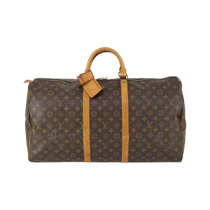 Louis Vuitton Keepall Monogram Canvas, Brown, Canvas, Travel Bag
