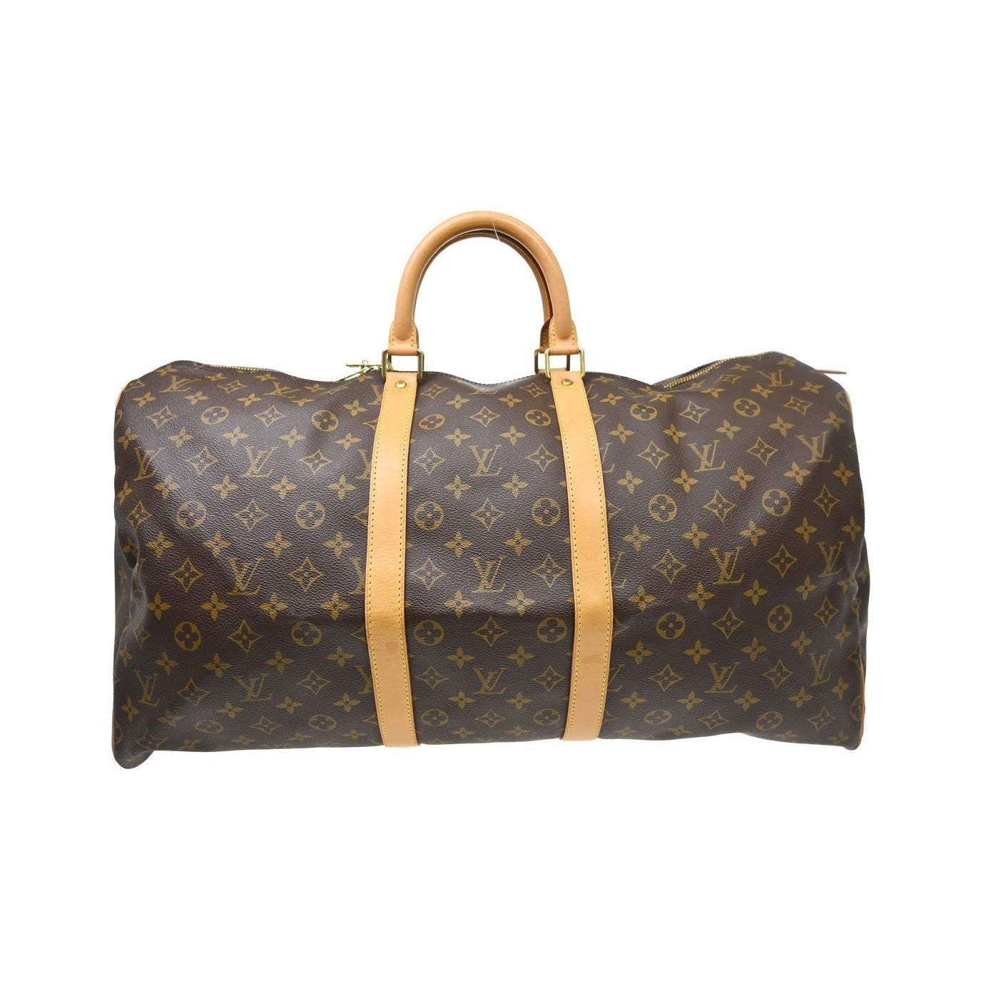 Louis Vuitton Keepall Monogram Canvas, Brown, Canvas, Travel Bag