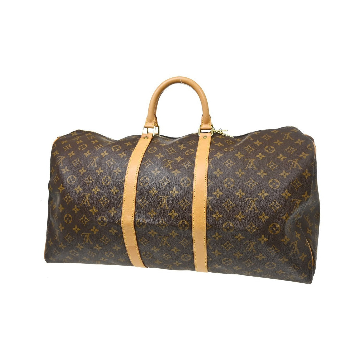 Louis Vuitton Keepall Monogram Canvas, Brown, Canvas, Travel Bag