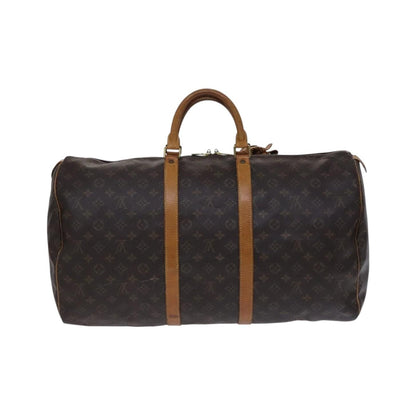 Louis Vuitton Keepall Monogram Canvas, Brown, Canvas, Travel Bag