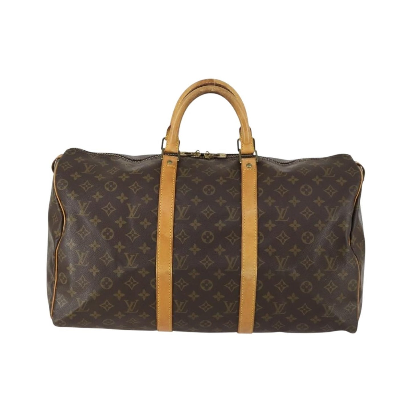 Louis Vuitton Keepall Monogram Canvas, Brown, Canvas, Travel Bag