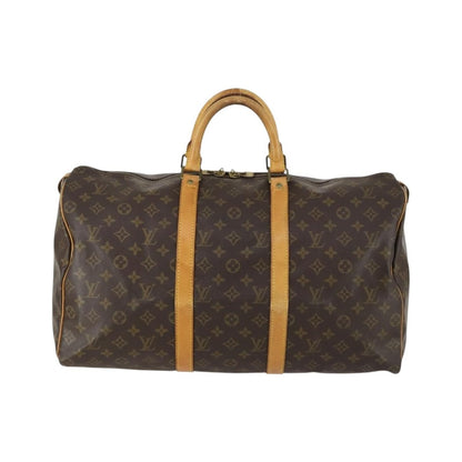 Louis Vuitton Keepall Monogram Canvas, Brown, Canvas, Travel Bag