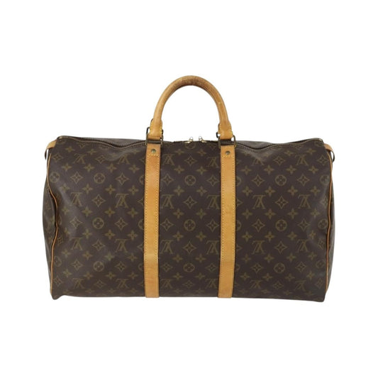 Louis Vuitton Keepall Monogram Canvas, Brown, Canvas, Travel Bag