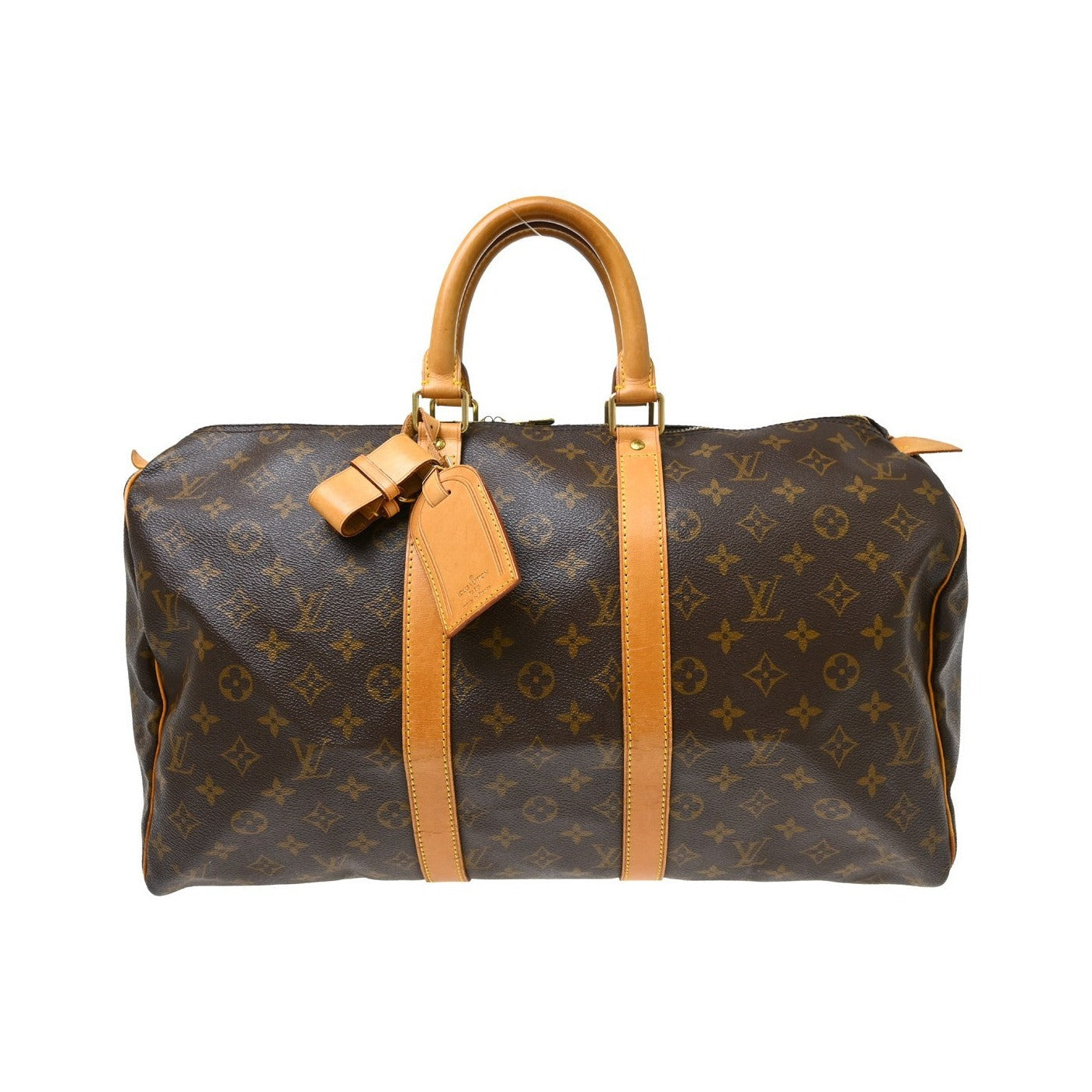 Louis Vuitton Keepall Monogram Canvas, Brown, Canvas, Travel Bag