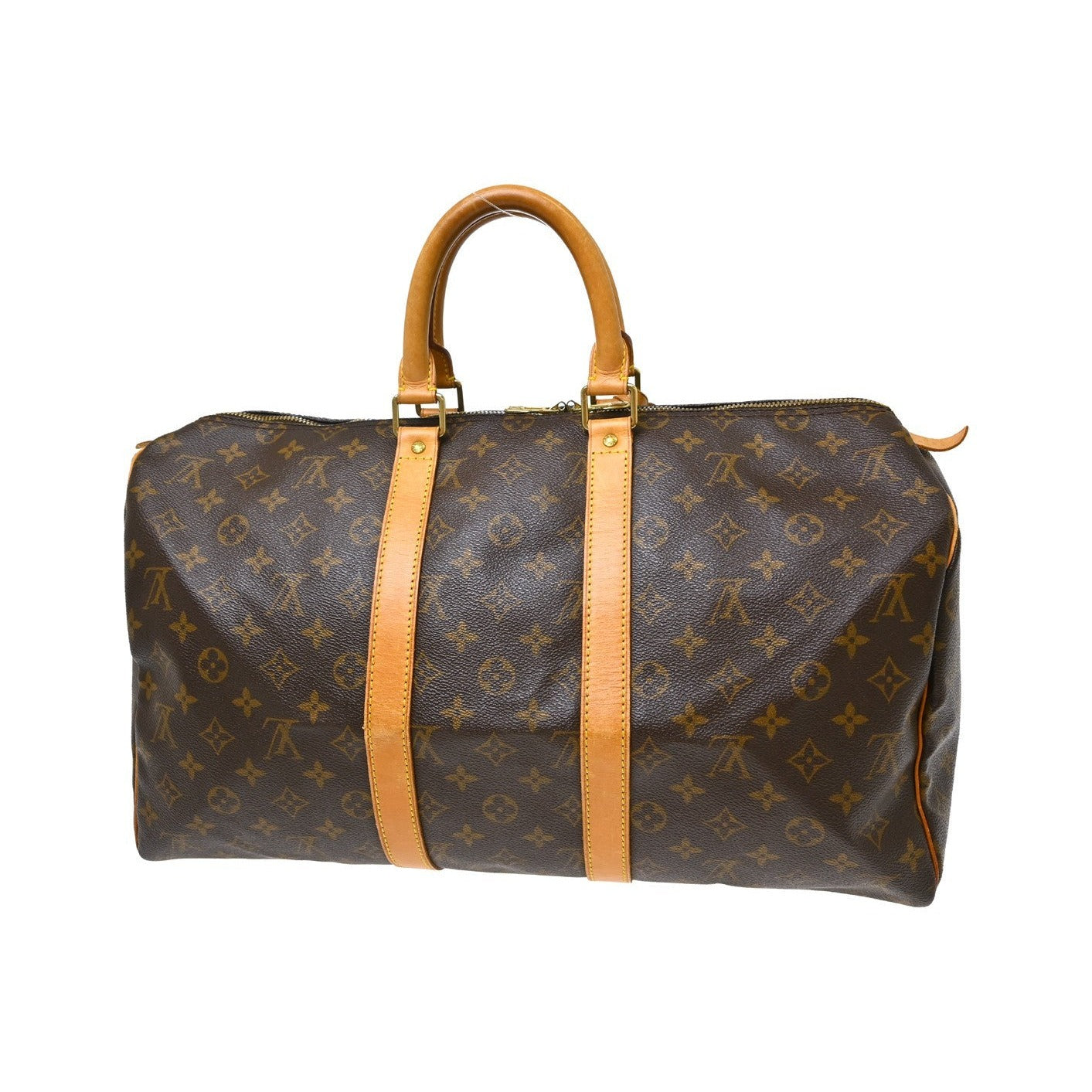 Louis Vuitton Keepall Monogram Canvas, Brown, Canvas, Travel Bag