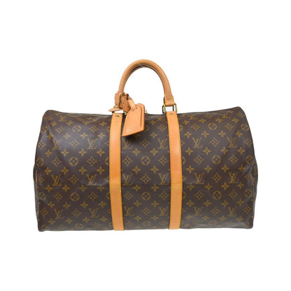 Louis Vuitton Keepall Monogram Canvas, Brown, Canvas, Travel Bag