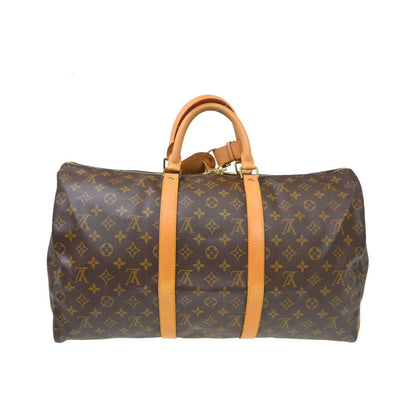 Louis Vuitton Keepall Monogram Canvas, Brown, Canvas, Travel Bag