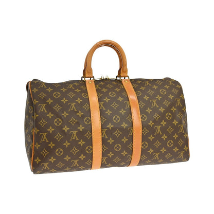 Louis Vuitton Keepall Monogram Canvas, Brown, Canvas, Travel Bag