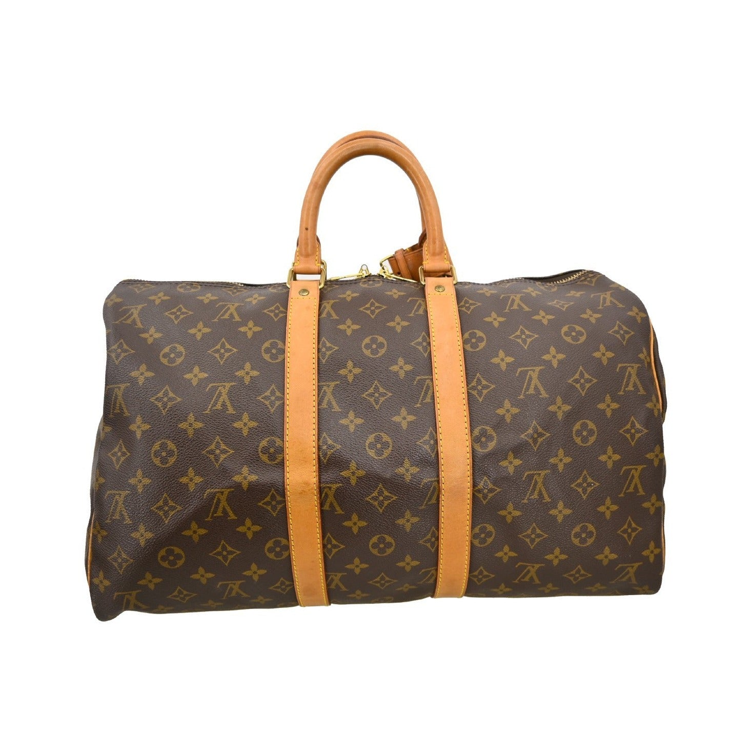 Louis Vuitton Keepall Monogram Canvas, Brown, Canvas, Travel Bag