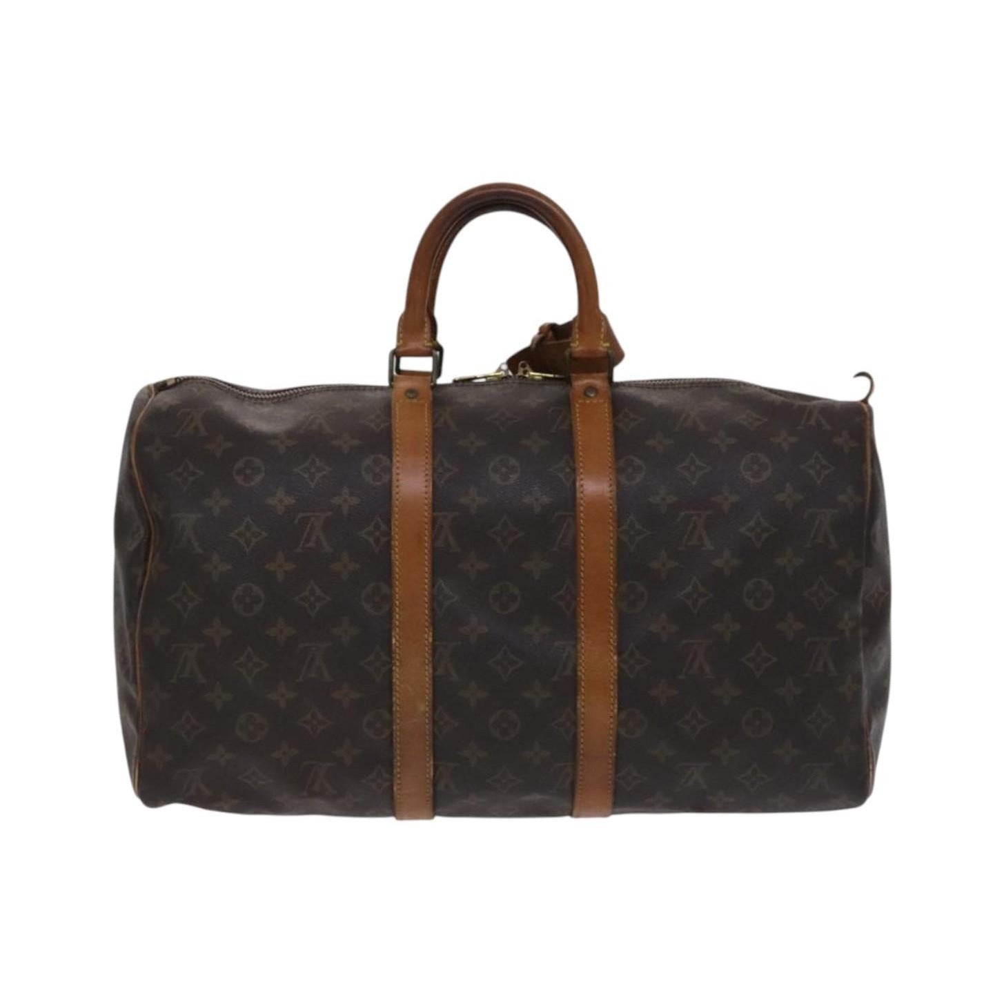 Louis Vuitton Keepall Monogram Canvas, Brown, Canvas, Travel Bag