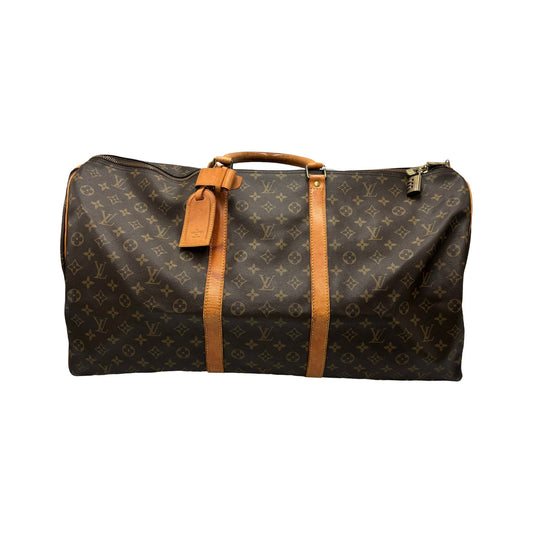 Louis Vuitton Keepall Monogram Canvas, Brown, Canvas, Travel Bag