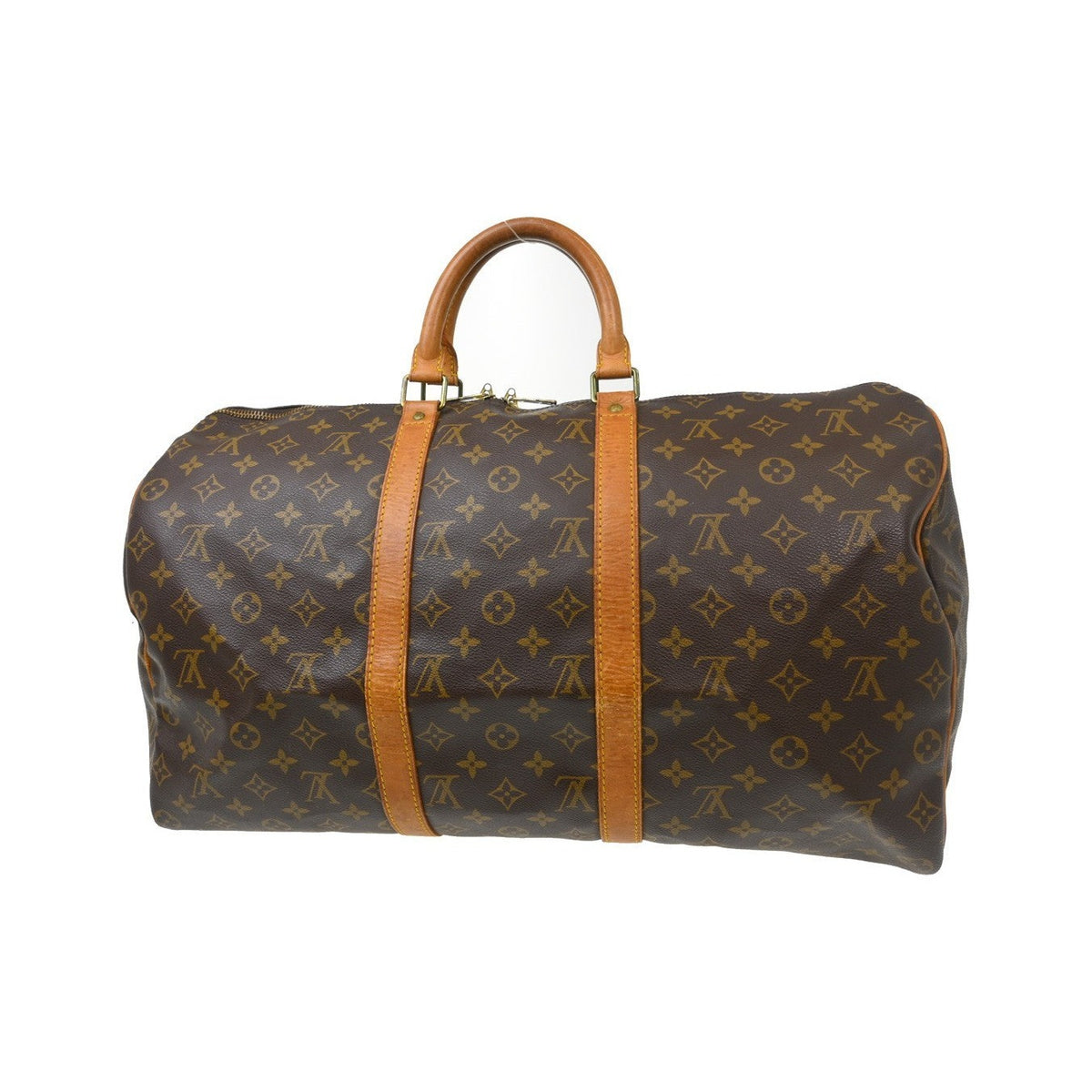 Louis Vuitton Keepall Monogram Canvas, Brown, Canvas, Travel Bag