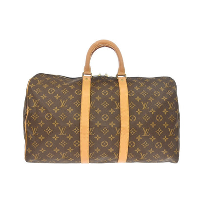 Louis Vuitton Keepall Monogram Canvas, Brown, Canvas, Travel Bag